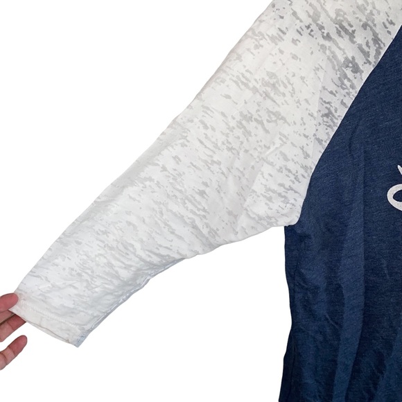 Prairie Mountain Alaska Baseball Tee with Burnout Sleeves - Picture 2 of 6